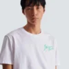 T-Shirt mit Balmain Paris Brush-Print T-Shirt mit Balmain Paris Brush-Print