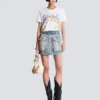 T-Shirt mit Balmain Paris Chain-Print