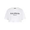 T-Shirt mit Balmain Paris-Print T-Shirt mit Balmain Paris-Print