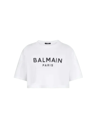 T-Shirt mit Balmain Paris-Print T-Shirt mit Balmain Paris-Print