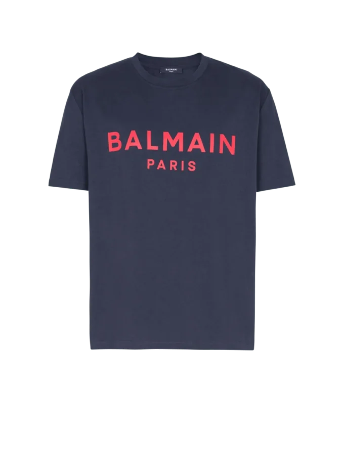 T-Shirt mit Balmain Paris-Print T-Shirt mit Balmain Paris-Print