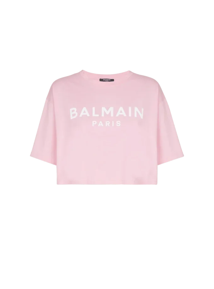 T-Shirt mit Balmain Paris-Print