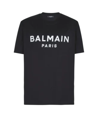 T-Shirt mit Balmain Paris-Print