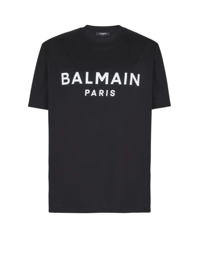 T-Shirt mit Balmain Paris-Print T-Shirt mit Balmain Paris-Print