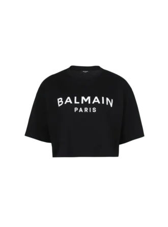 T-Shirt mit Balmain Paris-Print T-Shirt mit Balmain Paris-Print