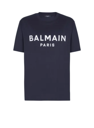 T-Shirt mit Balmain Paris-Print