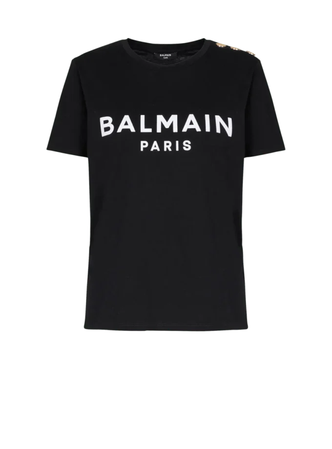 T-Shirt mit Balmain Paris-Print