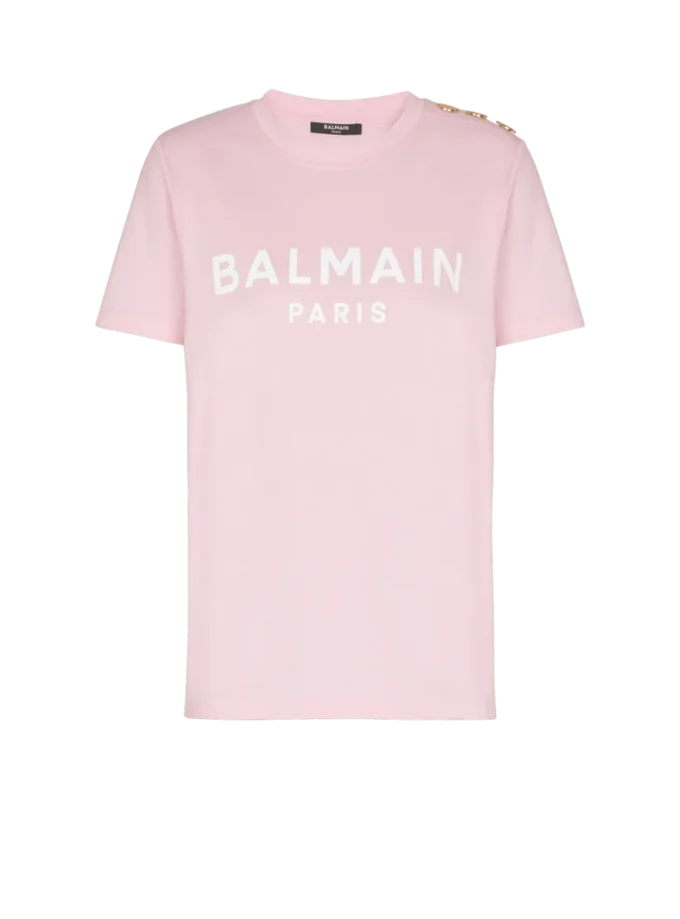 T-Shirt mit Balmain Paris-Print