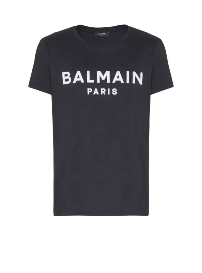 T-Shirt mit Balmain Paris-Print T-Shirt mit Balmain Paris-Print