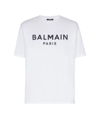 T-Shirt mit Balmain Paris-Print