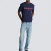 T-Shirt mit Balmain Paris-Print T-Shirt mit Balmain Paris-Print