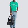 T-Shirt mit Balmain Paris-Print T-Shirt mit Balmain Paris-Print
