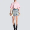 T-Shirt mit Balmain Paris-Print