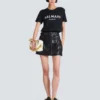T-Shirt mit Balmain Paris-Print