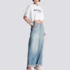 T-Shirt mit Balmain Paris-Print T-Shirt mit Balmain Paris-Print