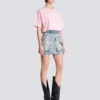 T-Shirt mit Balmain Paris-Print