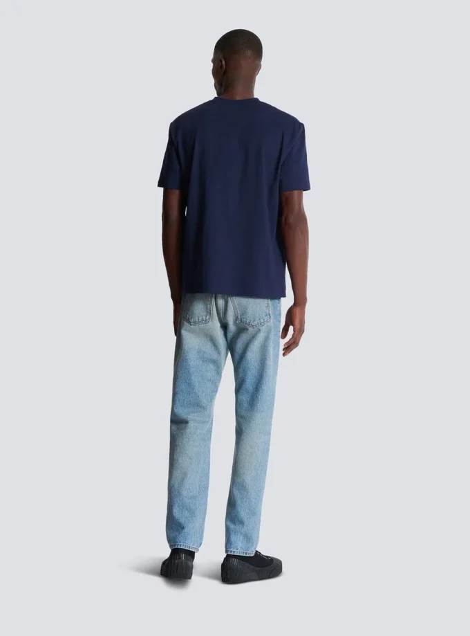 T-Shirt mit Balmain Paris-Print T-Shirt mit Balmain Paris-Print