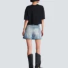 T-Shirt mit Balmain Paris-Print T-Shirt mit Balmain Paris-Print