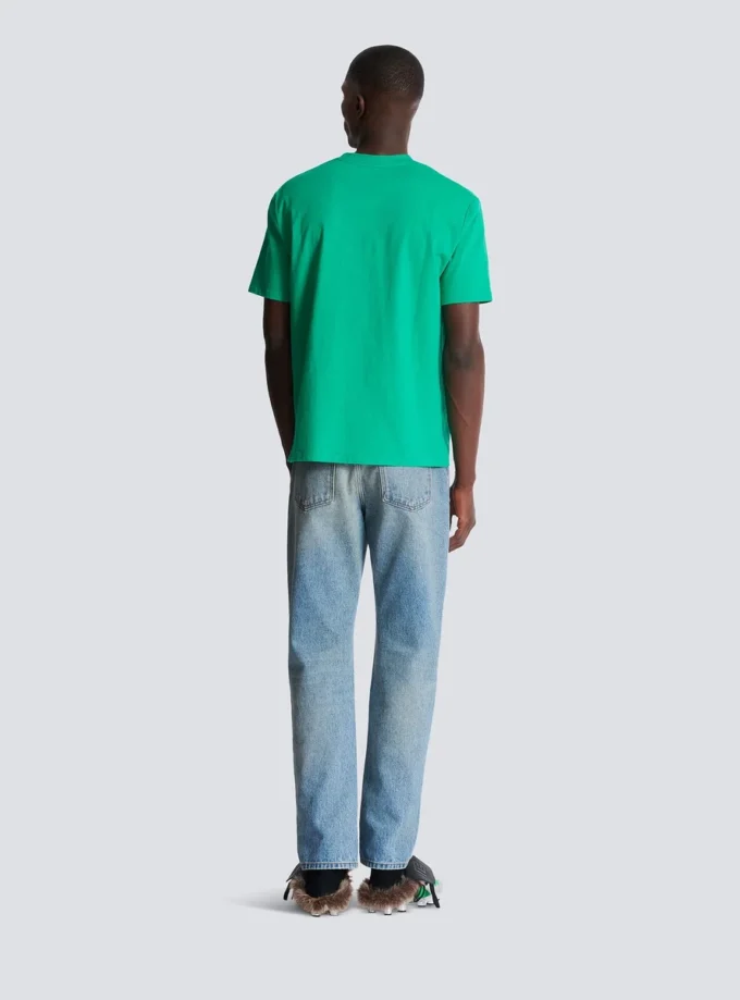 T-Shirt mit Balmain Paris-Print T-Shirt mit Balmain Paris-Print