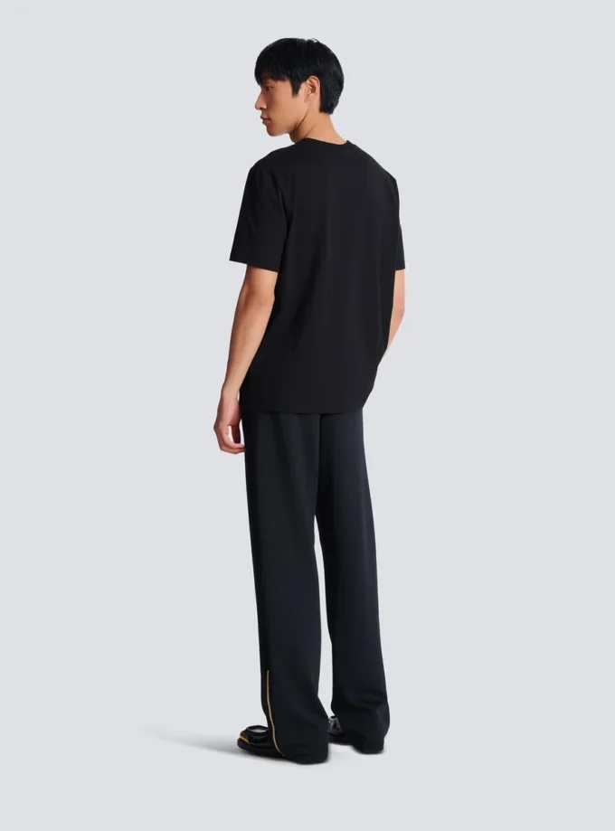 T-Shirt mit Balmain Paris-Print T-Shirt mit Balmain Paris-Print