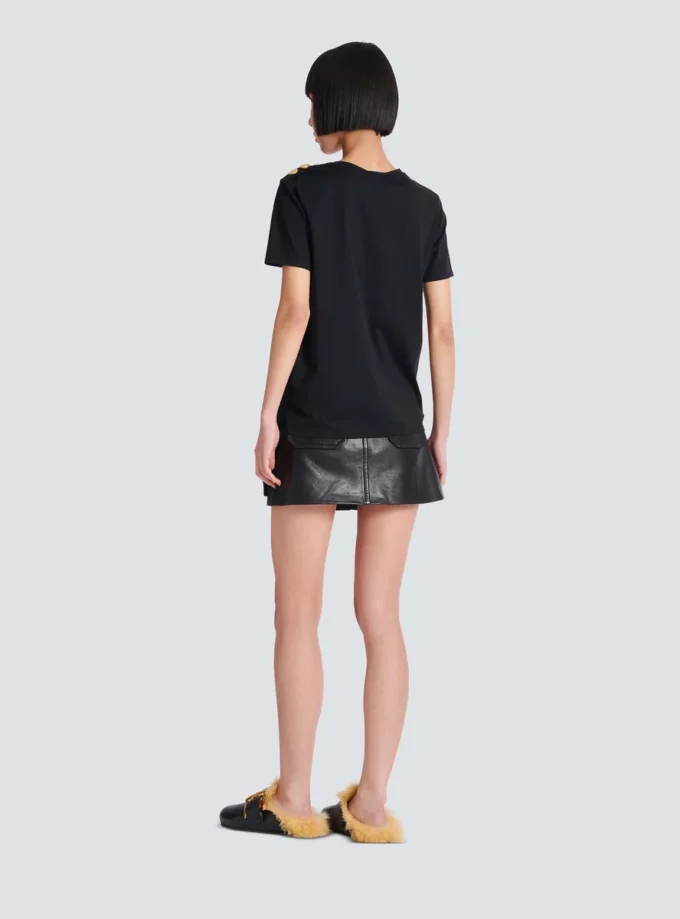 T-Shirt mit Balmain Paris-Print