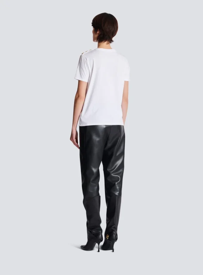 T-Shirt mit Balmain Paris-Print
