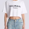 T-Shirt mit Balmain Paris-Print T-Shirt mit Balmain Paris-Print