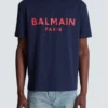 T-Shirt mit Balmain Paris-Print T-Shirt mit Balmain Paris-Print