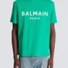 T-Shirt mit Balmain Paris-Print T-Shirt mit Balmain Paris-Print