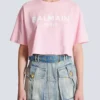 T-Shirt mit Balmain Paris-Print