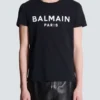 T-Shirt mit Balmain Paris-Print T-Shirt mit Balmain Paris-Print