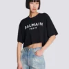 T-Shirt mit Balmain Paris-Print T-Shirt mit Balmain Paris-Print