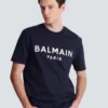 T-Shirt mit Balmain Paris-Print T-Shirt mit Balmain Paris-Print