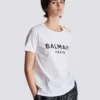 T-Shirt mit Balmain Paris-Print