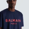 T-Shirt mit Balmain Paris-Print T-Shirt mit Balmain Paris-Print