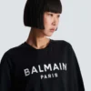 T-Shirt mit Balmain Paris-Print T-Shirt mit Balmain Paris-Print
