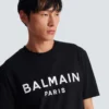 T-Shirt mit Balmain Paris-Print T-Shirt mit Balmain Paris-Print
