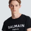 T-Shirt mit Balmain Paris-Print T-Shirt mit Balmain Paris-Print