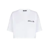 T-Shirt mit Balmain Signature-Stickerei
