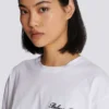 T-Shirt mit Balmain Signature-Stickerei