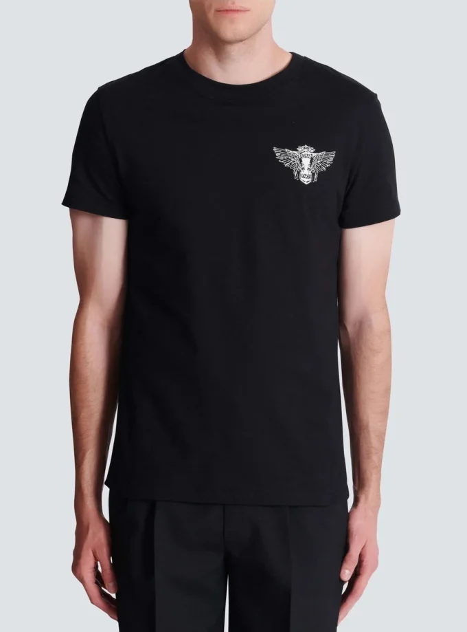 T-Shirt mit Balmain Wings-Print T-Shirt mit Balmain Wings-Print