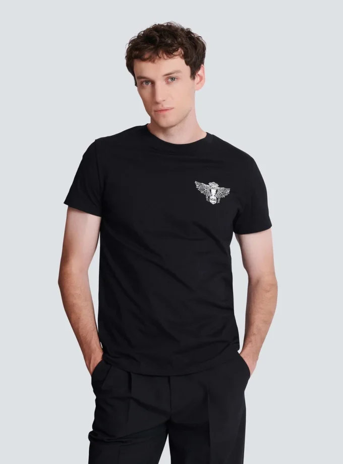 T-Shirt mit Balmain Wings-Print T-Shirt mit Balmain Wings-Print