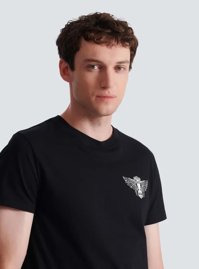 T-Shirt mit Balmain Wings-Print T-Shirt mit Balmain Wings-Print