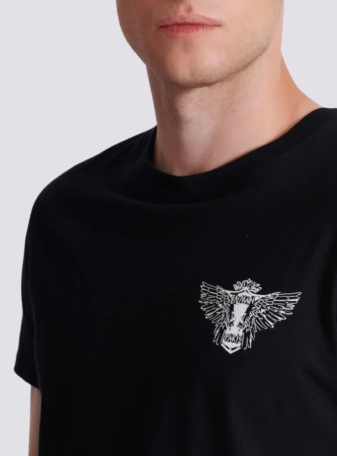 T-Shirt mit Balmain Wings-Print T-Shirt mit Balmain Wings-Print