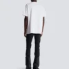 T-Shirt mit geflocktem Balmain-Schriftzug