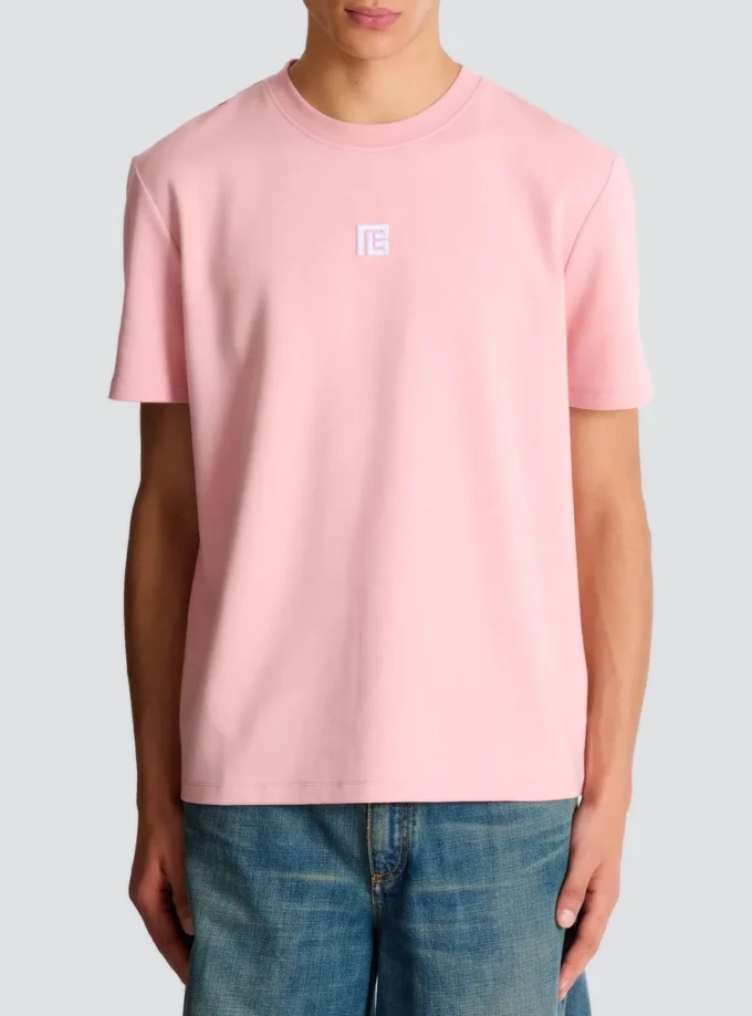 T-Shirt mit gesticktem Logo