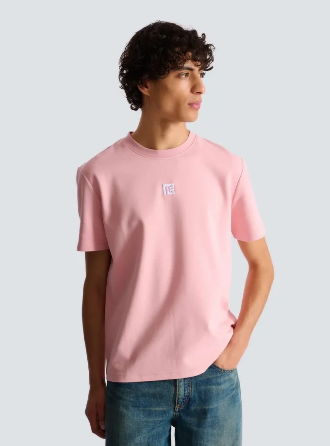 T-Shirt mit gesticktem Logo