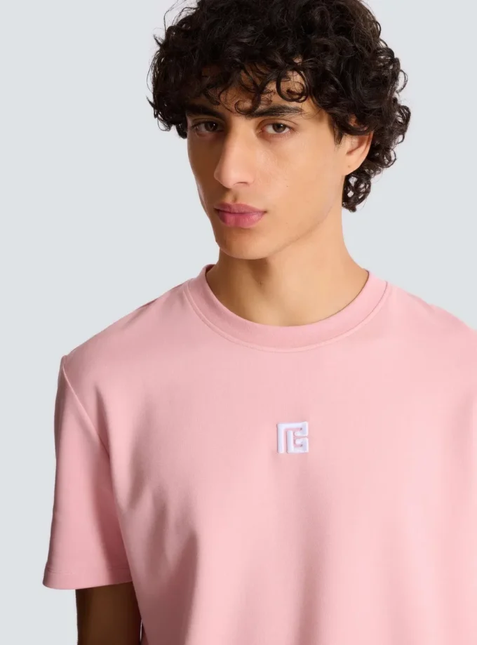 T-Shirt mit gesticktem Logo