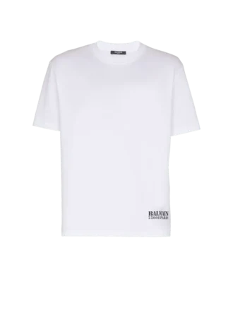 T-Shirt mit kleinem Balmain-Stempel-Print