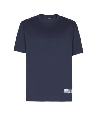 T-Shirt mit kleinem Balmain-Stempel-Print